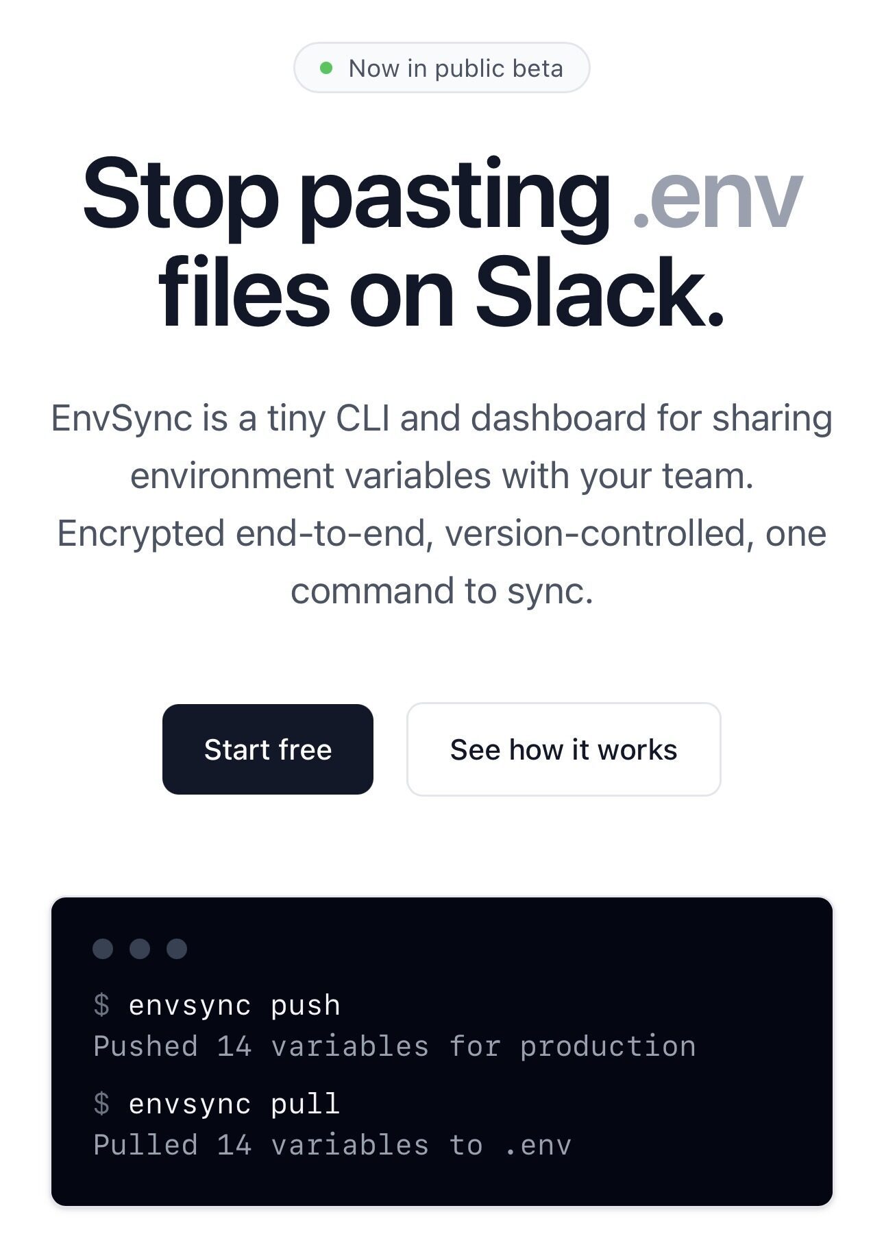 EnvPair screenshot